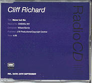 Cliff Richard - Never Let Go